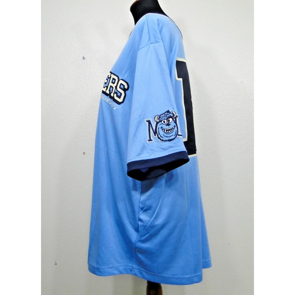 Disney Parks Monsters University Baseball‎ Jersey XL Sulley Mike Wazowski Pixar